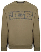 Jcb Workwear Trade Sweatshirt Crew - Olive Green - Customisable Sweatshirts