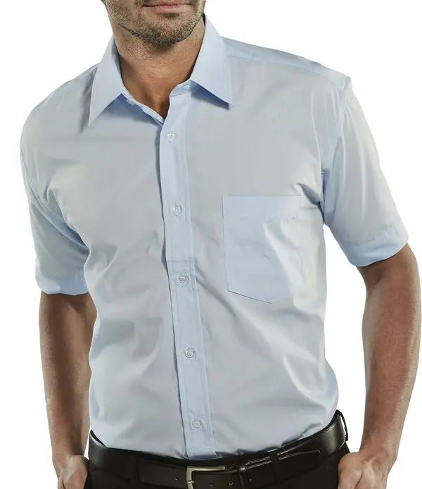 Beeswift Classic Shirt Short Sleeve Csss - Sky Blue - Customisable Shirts