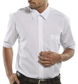 Beeswift Classic Shirt Short Sleeve Csss - White - Customisable Shirts