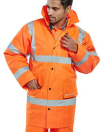 Beeswift Constructor Hi Vis Jacket Ctjeng - Orange - Customisable Jacket