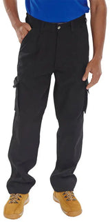 Beeswift Newark Trousers Ctrant - Black - Customisable Trousers