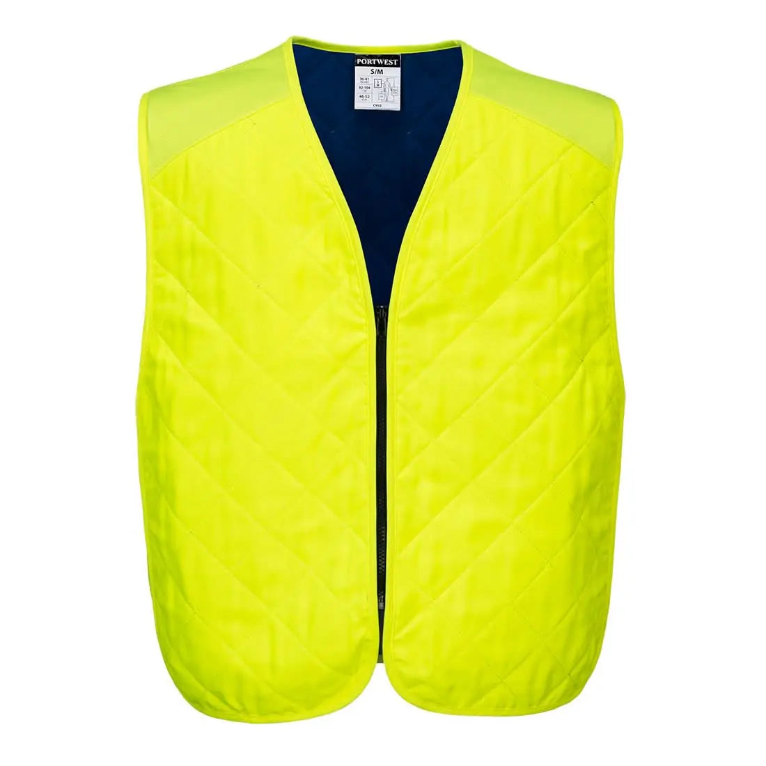 Portwest Cooling Evaporative Vest CV09 - Yellow - Customisable HV Vest