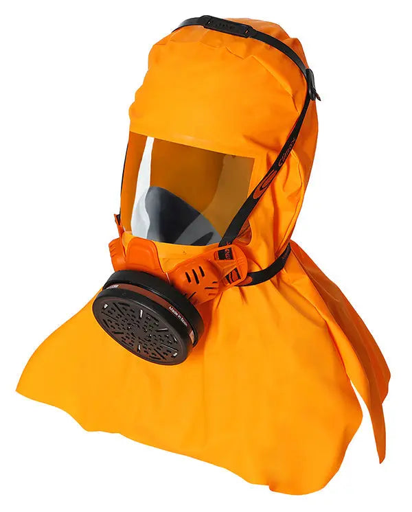 Climax Logo Climax Abekp Filtered Evacuation Hood Cx761 - Orange ONESIZE - Customisable Respiratory Protection