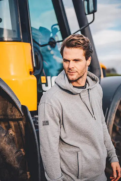 Jcb Workwear Essential Hoodie Dah - - Customisable Sweatshirts