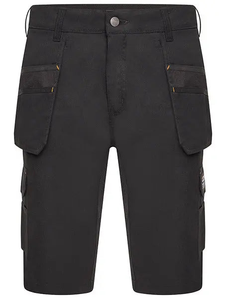 Jcb Workwear Trade Hybrid Stretch Shorts D27 - Black - Customisable Shorts