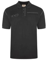 Jcb Workwear Trade Work Short Sleeve Polo D29 - Black - Customisable Polo Shirts