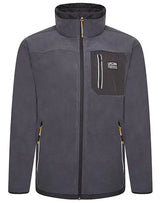 Jcb Workwear Trade Fleece Jacket Full Zip Db7 O - Steel Blue - Customisable Fleeces