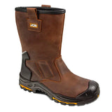 Jcb Workwear Denstone Rigger Boot Denstonedb - Tan - Customisable Rigger Boots