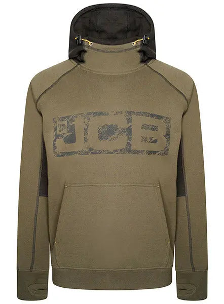Jcb Workwear Horton Hoodie D Fx - Olive Green - Customisable Sweatshirts