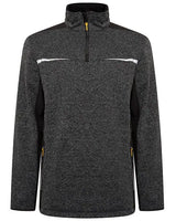 Jcb Workwear Trade Elmhurst Ii Quarter Zip Fleece Die - Grey - Customisable Fleeces