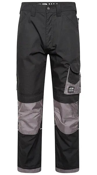 Jcb Workwear Trade Rip Stop Trousers Dii - Black Grey - Customisable Trousers