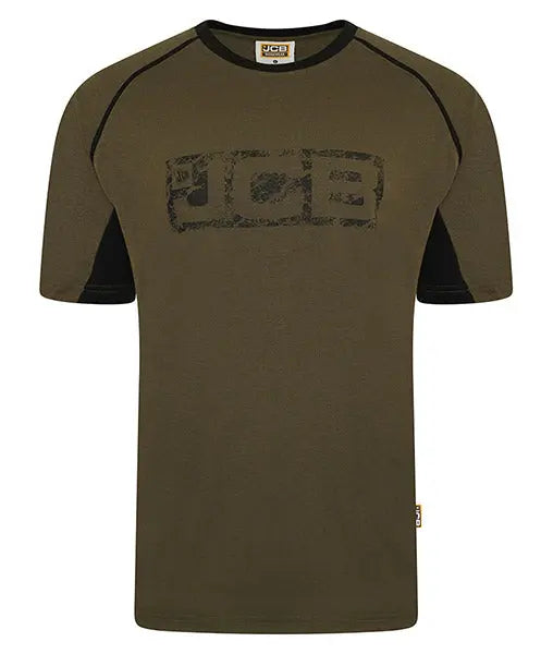 Jcb Workwear Trade T Shirt Dj1 - Olive Green - Customisable Tee Shirts