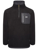 Jcb Workwear Trade Heavyweight Zip Tech Fleece Dk9 W - Black - Customisable Fleeces
