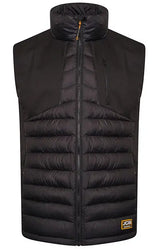 Jcb Workwear Trade Hybrid Padded Gilet D Mn - Black - Customisable Bodywarmers