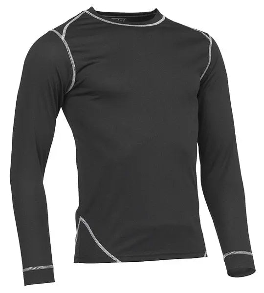 Jcb Workwear Base Layer Top Long Sleeve Dsa - Black - Customisable Thermals