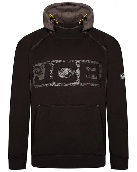 Jcb Workwear Horton Hoodie D Wj - Black Grey - Customisable Sweatshirts