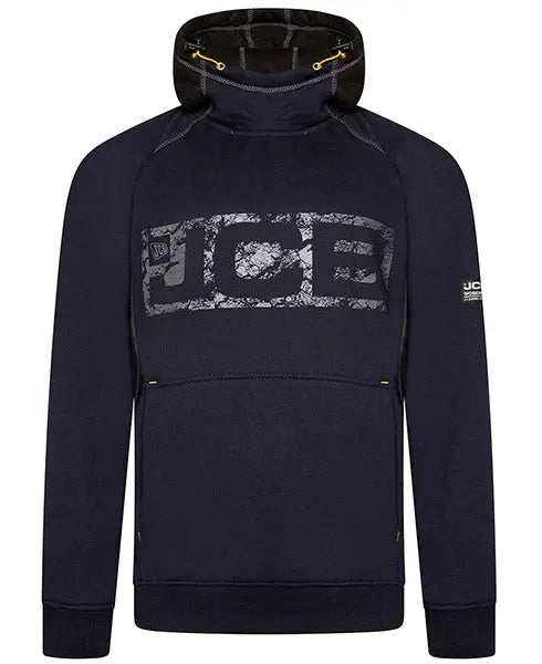 Jcb Workwear Horton Hoodie D Ww - Navy Black - Customisable Sweatshirts