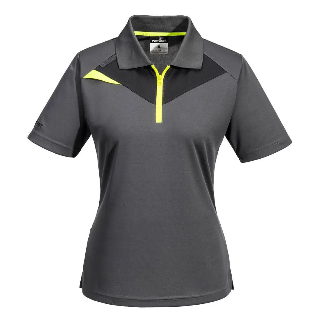 Portwest Dx4 WomenS Polo Shirt SS DX409 - Metal Grey - Customisable Polos
