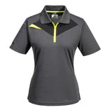 Portwest Dx4 WomenS Polo Shirt SS DX409 - Metal Grey - Customisable Polos