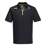 Portwest Dx4 Polo Shirt SS DX410 - Black - Customisable Polos