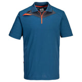Portwest Dx4 Polo Shirt SS DX410 - Metro Blue - Customisable Polos