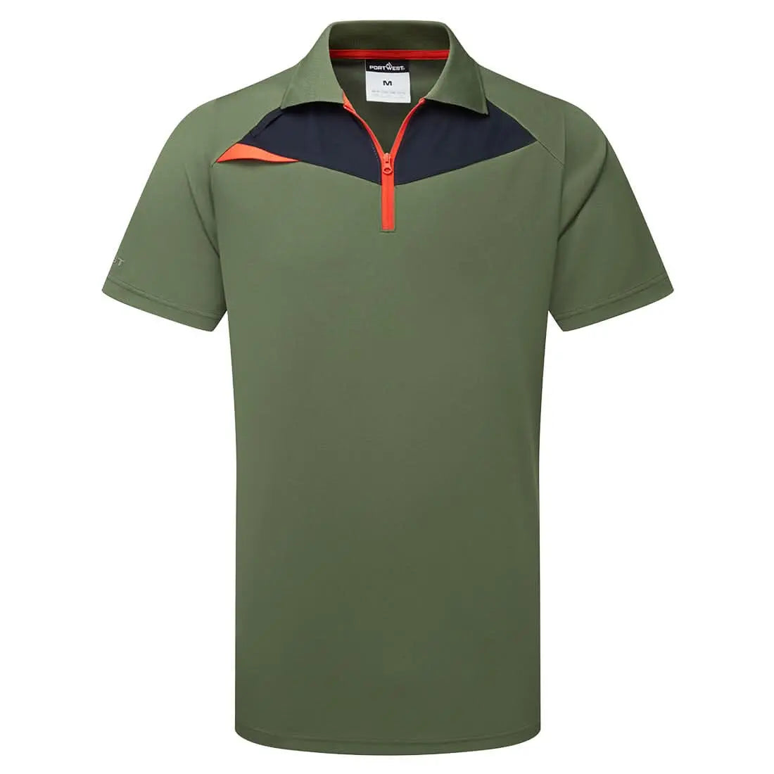 Portwest Dx4 Polo Shirt SS DX410 - Moss Green - Customisable Polos