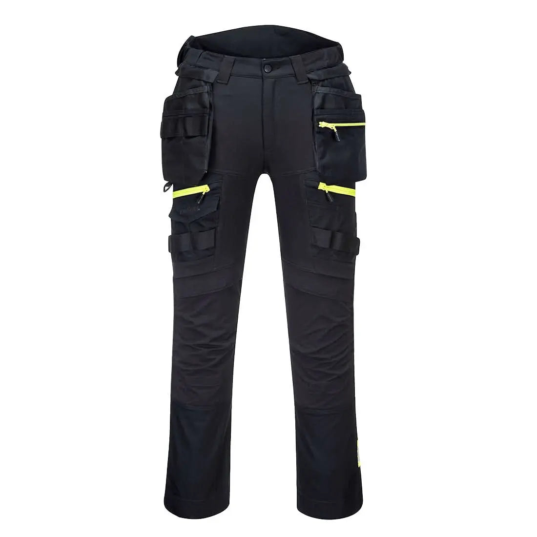 Portwest Dx4 Detachable Holster Pocket Trousers DX440 - Black - Customisable Trousers