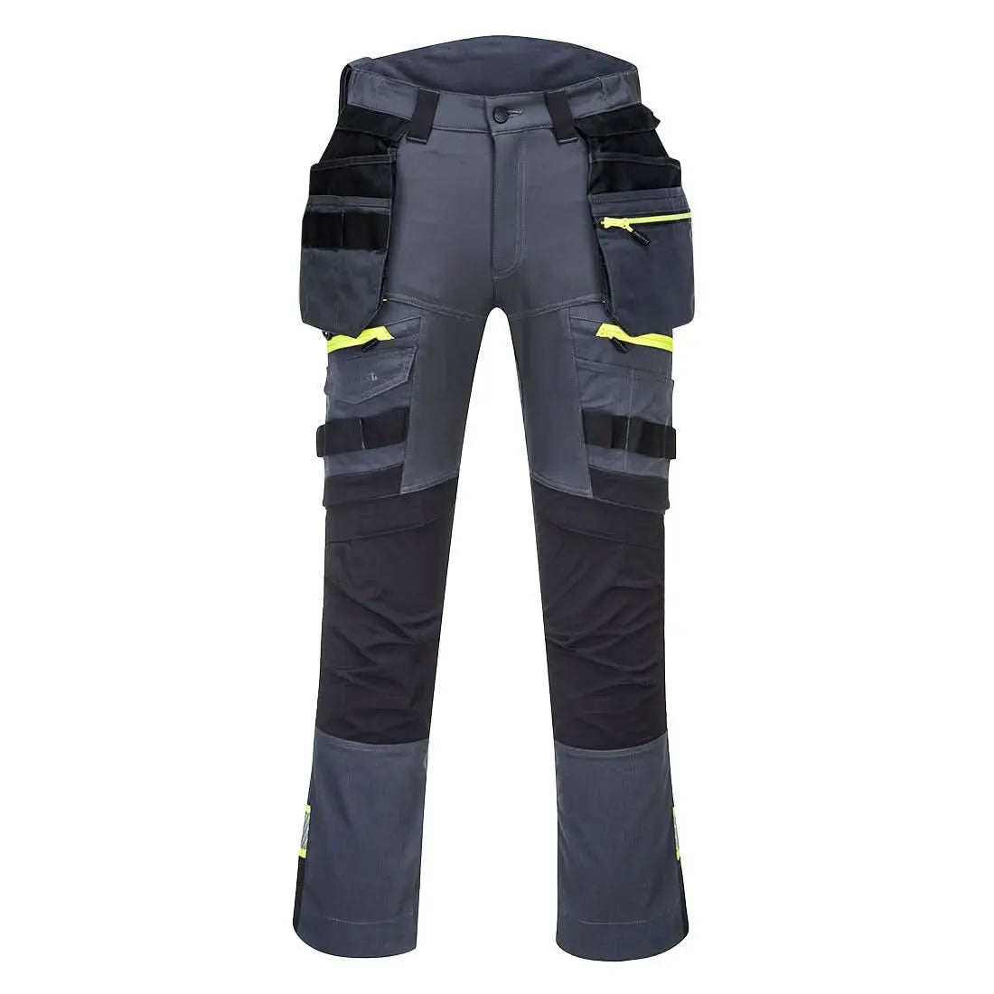 Portwest Dx4 Detachable Holster Pocket Trousers DX440 - Metal Grey - Customisable Trousers