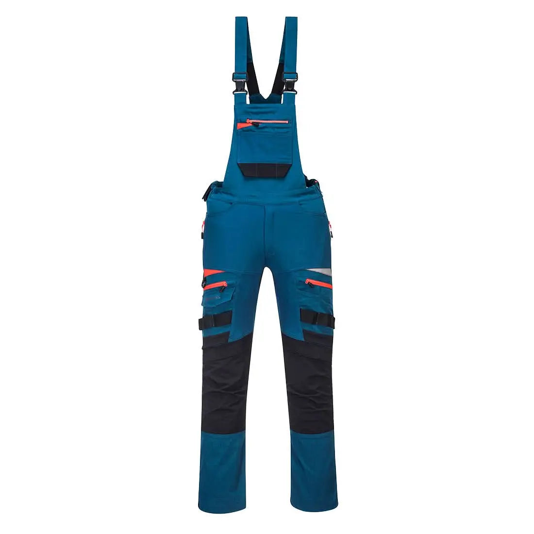Portwest Dx4 Work Bib And Brace DX441 - Metro Blue - Customisable Coveralls