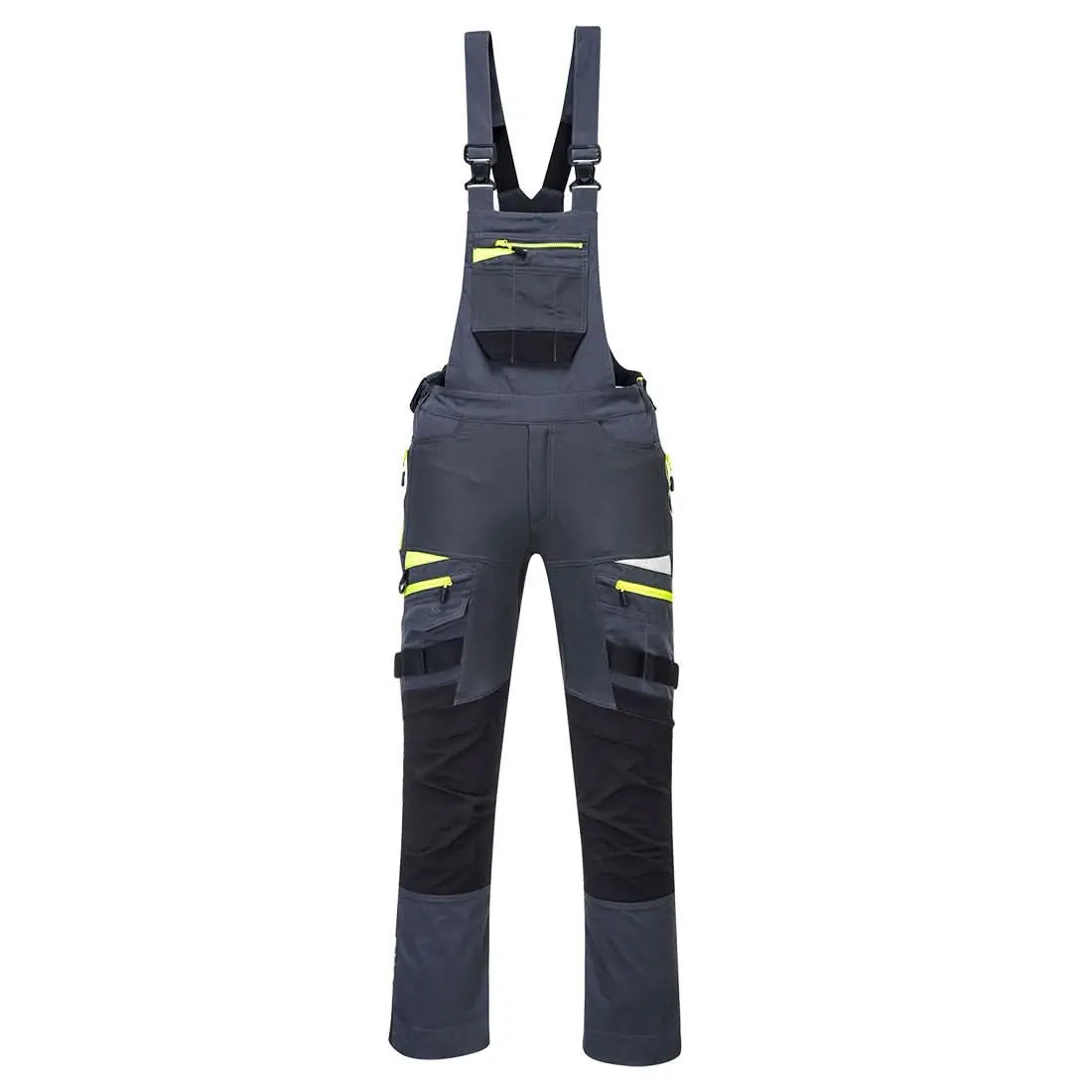 Portwest Dx4 Work Bib And Brace DX441 - Metal Grey - Customisable Coveralls