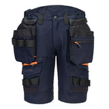 Portwest Dx4 Detachable Holster Pocket Shorts DX444 - Dark Navy - Customisable Shorts