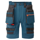 Portwest Dx4 Detachable Holster Pocket Shorts DX444 - Metro Blue - Customisable Shorts