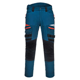 Portwest Dx4 4-way Stretch Work Trousers DX449 - Metro Blue - Customisable Trousers