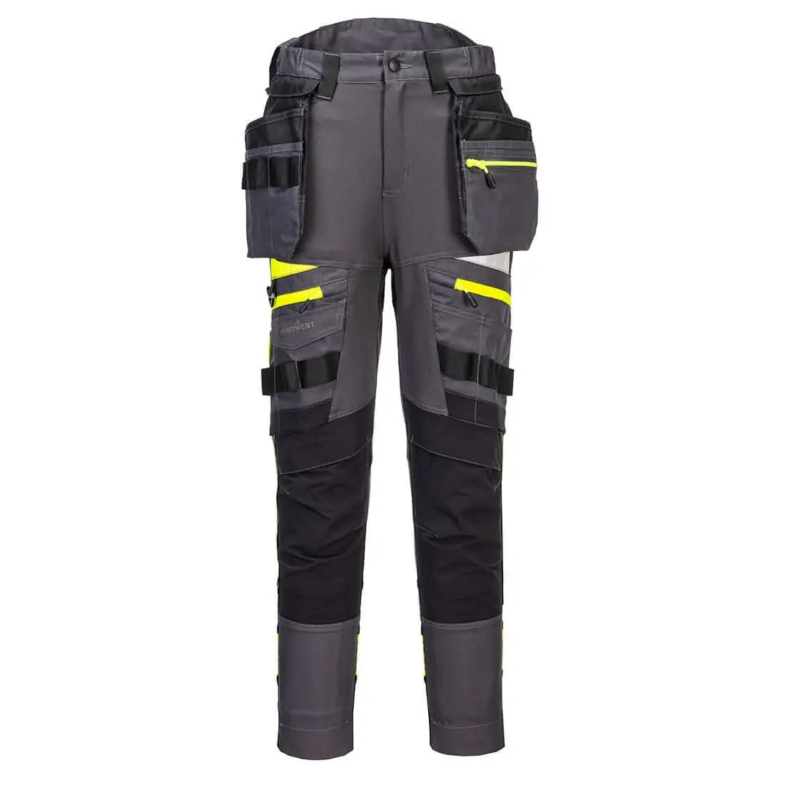 Portwest Dx4 WomenS Detachable Holster Pocket Trousers DX452 - Metal Grey - Customisable Trousers