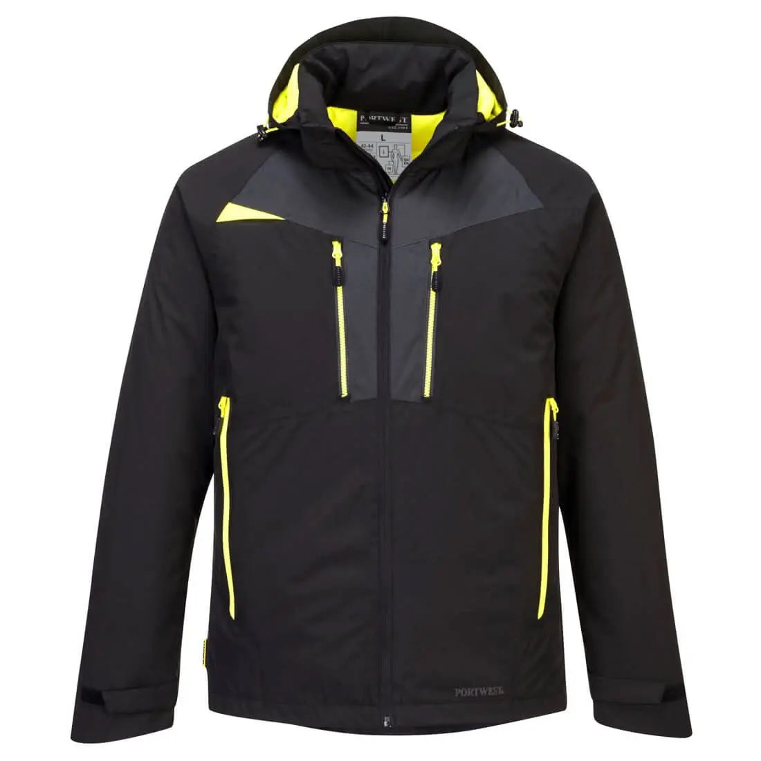 Portwest Dx4 Winter Jacket DX460 - Black - Customisable Jacket