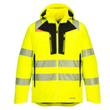 Portwest Dx4 Hi Vis Winter Jacket DX461 - Yellow Black - Customisable Jacket