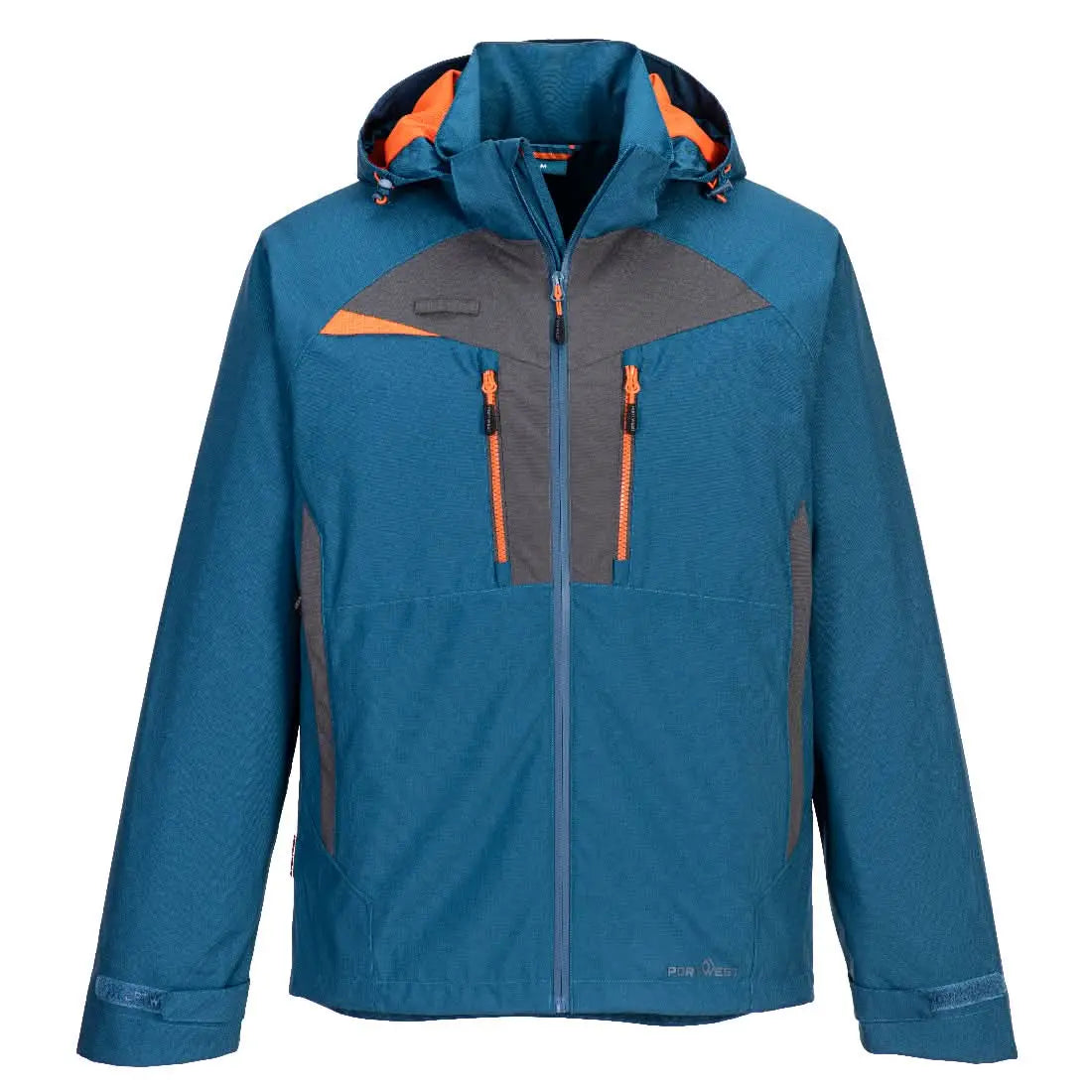 Portwest Dx4 Rain Jacket DX463 - Metro Blue - Customisable Jacket