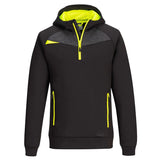 Portwest Dx4 14 Zip Hoodie DX467 - Black - Customisable Hoodies
