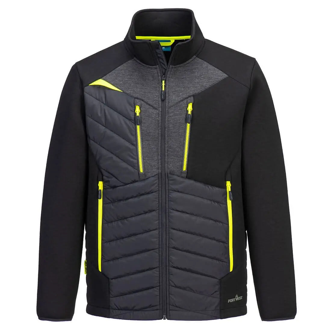 Portwest Dx4 Hybrid Baffle Jacket DX471 - Black - Customisable Jacket