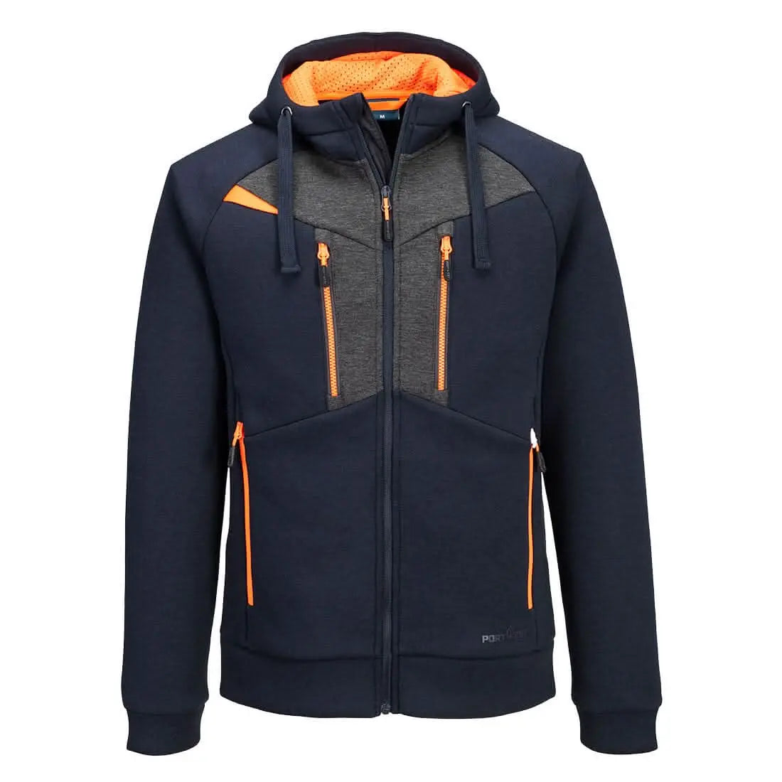 Portwest Dx4 Zipped Hoodie DX472 - Dark Navy - Customisable Hoodies