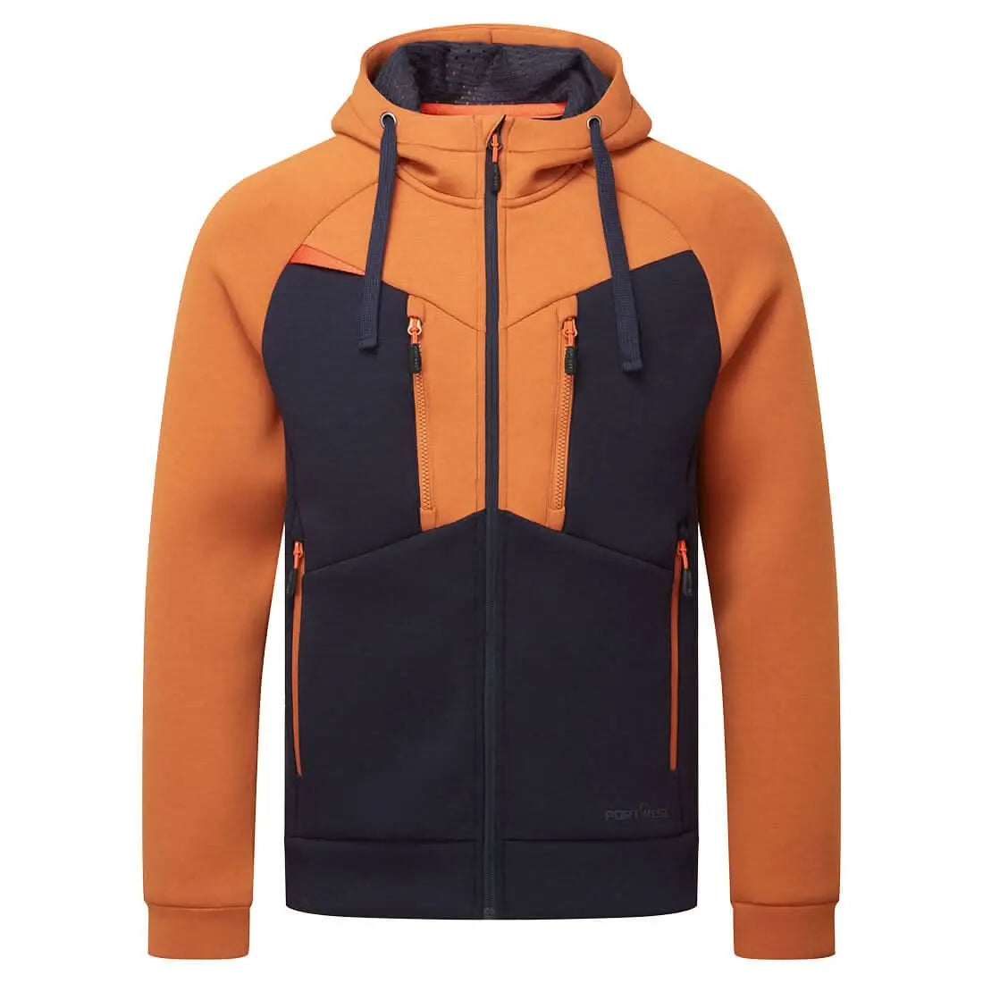 Portwest Dx4 Zipped Hoodie DX472 - Rust - Customisable Hoodies