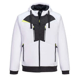Portwest Dx4 Zipped Hoodie DX472 - White - Customisable Hoodies