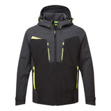 Portwest Dx4 Hooded Softshell 3L DX474 - Metal Grey - Customisable Hi-Vis Jackets