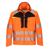 Portwest Dx4 Hi Vis Softshell 3L DX475 - Orange Black - Customisable Hi-Vis Jackets