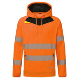 Portwest Dx4 Hi Vis Overhead Hoodie DX483 - Orange Black - Customisable Hoodies