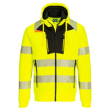 Portwest Dx4 Hi Vis Hoodie DX484 - Yellow Black - Customisable Hoodies
