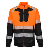 Dx4 Hi Vis Class 1 Funnel Neck Zipped Sweatshirt |  Portwest