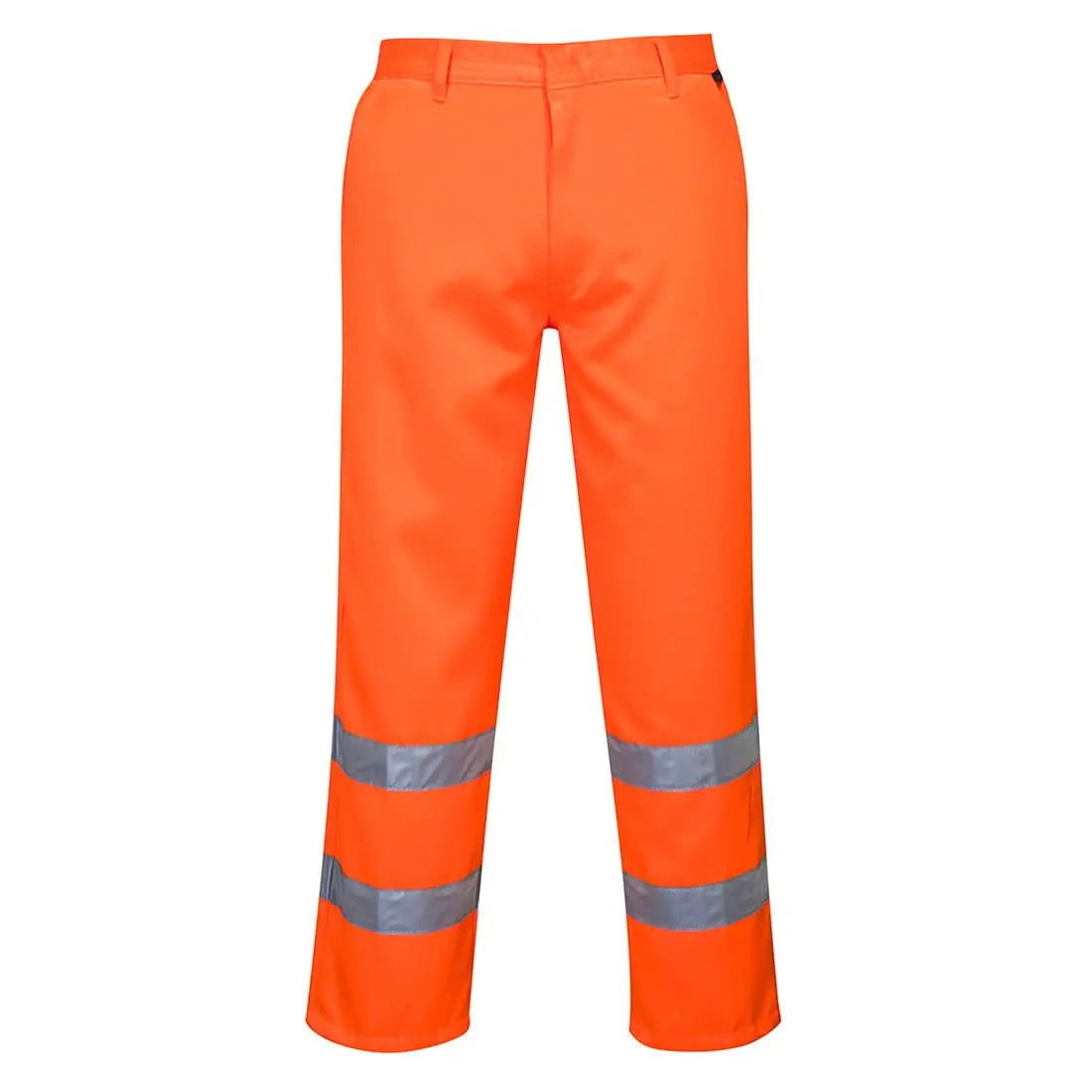 Portwest Hi Vis Polycotton Service Trousers E041 - Orange - Customisable Hi-Vis Trousers