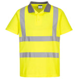 Portwest Eco Hi Vis Polo Shirt SS 6 Pack EC10 - Yellow - Customisable Hi-Vis Polos