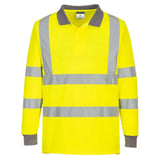 Portwest Eco Hi Vis Polo Shirt LS 6 Pack EC11 - Yellow - Customisable Hi-Vis Polos